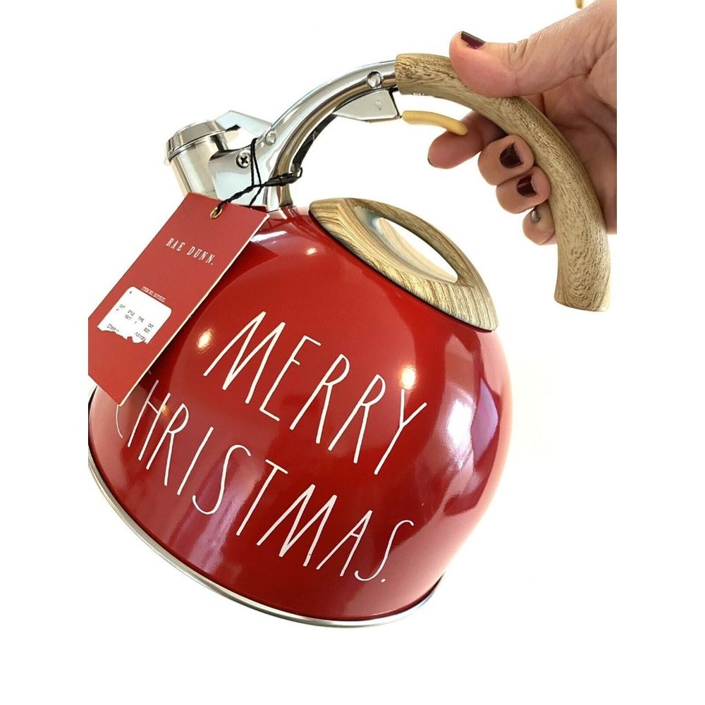 New Rae Dunn by Magenta 2020 Red Tea Kettle - Picture 1 of 10